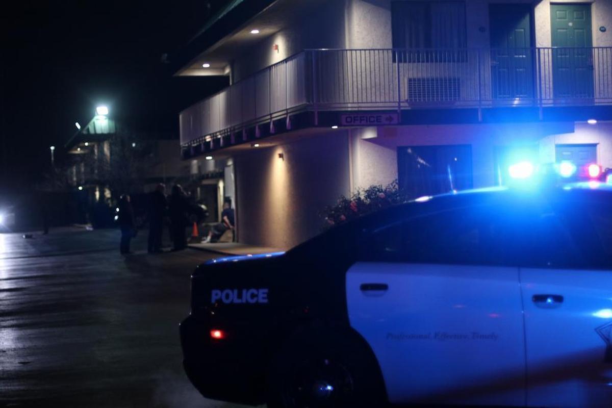 A shooting took place near the Fresno State campus, at the University Inn, where a victim was struck Tuesday night. Suspects fled the scene after officers opened fired, according to Fresno Lt. Carl McKnight. Shaw Avenue from Chestnut to Woodrow was closed off as police searched the search for the suspects, with assistance from a police helicopter.
