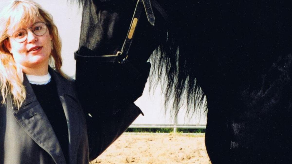 Genevieve de Montremare is pictured in 1997 at her ranch in Clovis.