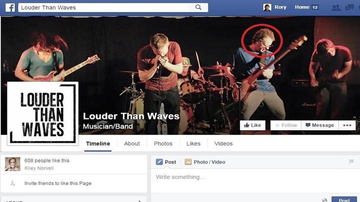 
Darren Klassen, who was arrested Thursday night for allegedly having a sexual relationship with his student, is a member of local band Louder Than Waves. The band removed pictures of Klassen on Friday afternoon, but this screen shot, taken earlier in the day, shows the page as it existed before the changes. 

