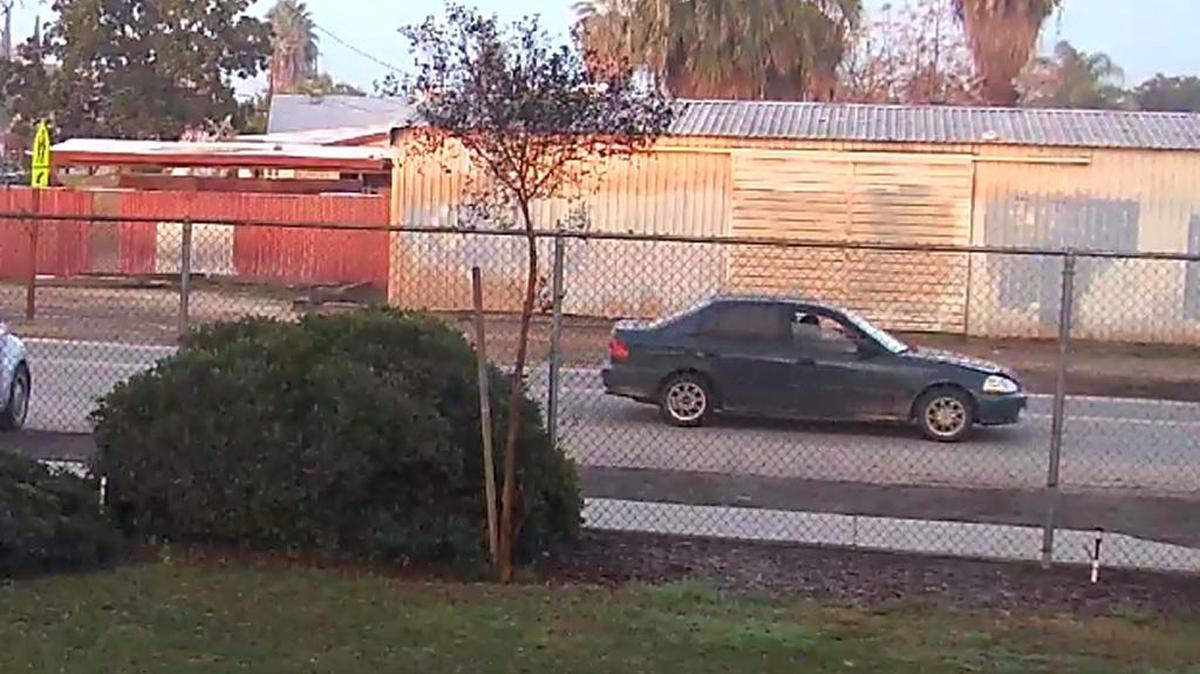 The Tulare County Sheriff’s Office released this photo of a car involved in a kidnapping attempt in Earlimart.