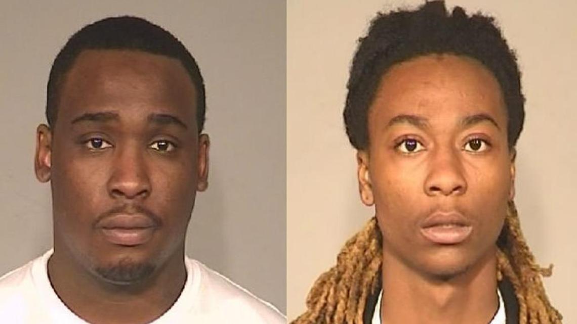 Lachance Larue Thomas, left, and Shawn Lamont Brown