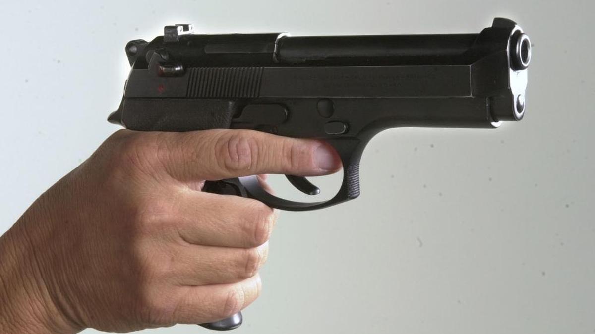 Two men who broke into a home in Cutler pointed a gun at a worker, the Tulare County Sheriff’s Office said.