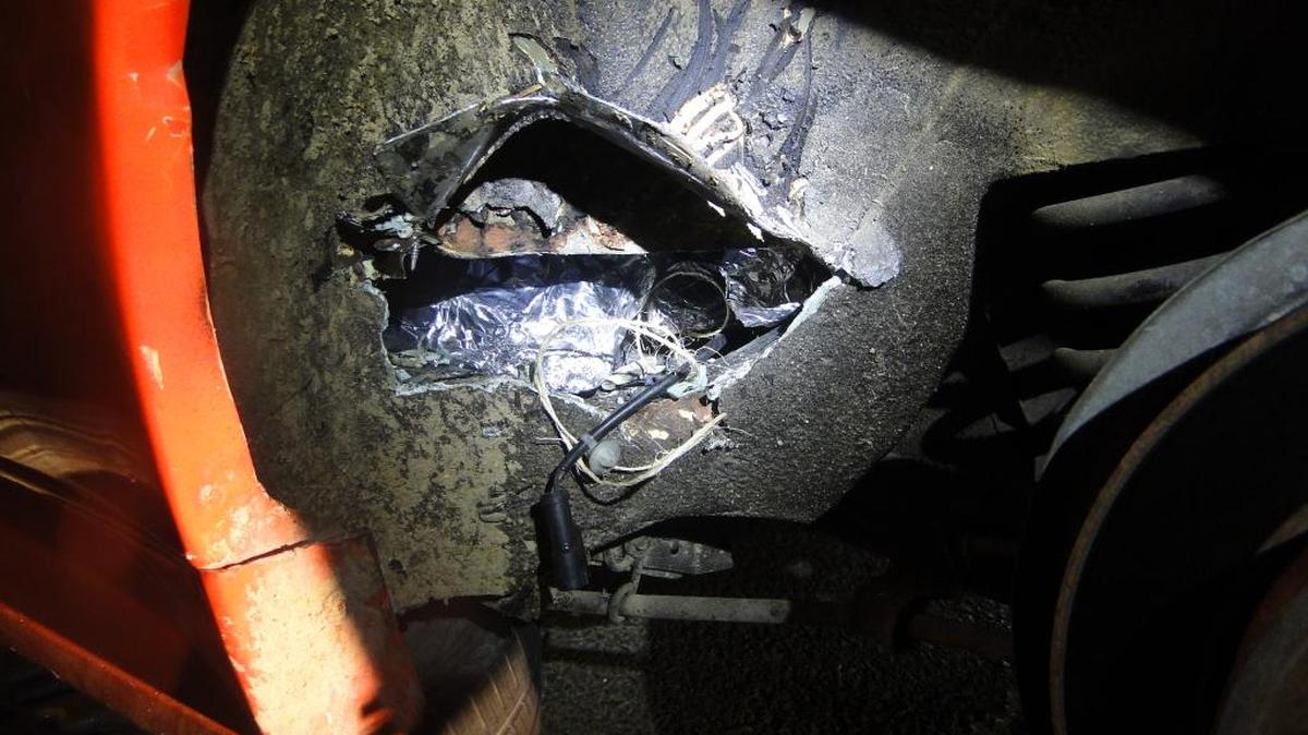 The Fresno County Sheriff’s Office provided this photo of a secret compartment containing drugs it said detectives found Thursday, Aug. 17, 2017.