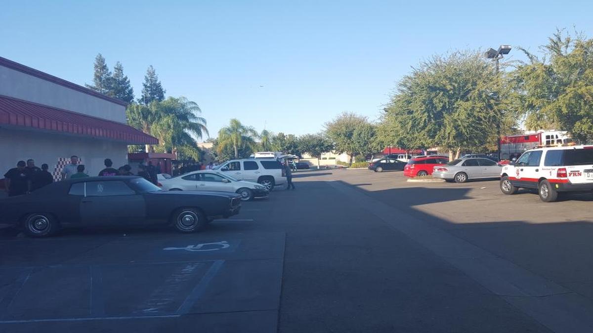 Employees at an east-central Fresno McDonald’s, left, were forced to evacuate after a minor carbon dioxide leak.