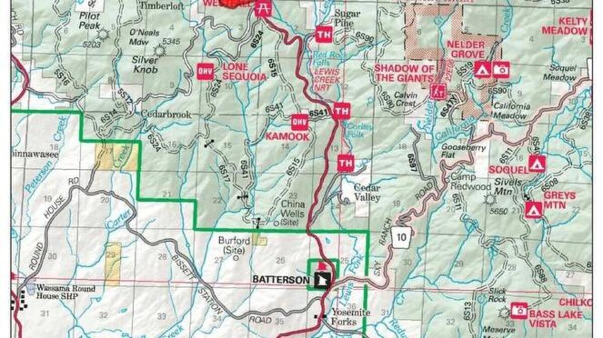 A map of the Railroad Fire provided Thursday, Aug. 31.
