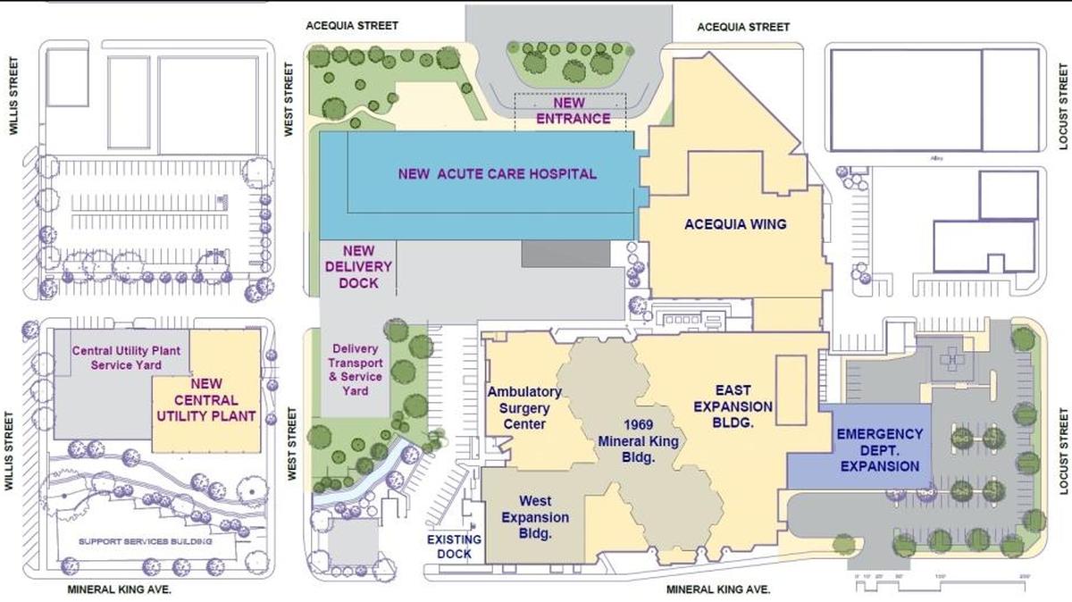 A new hospital planned at Kaweah Delta Medical Center in Visalia could open in 2024.