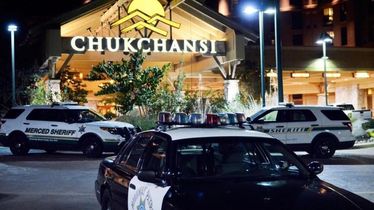 Chukchansi Gold Resort & Casino on the night when patrons and employees were ordered to leave.