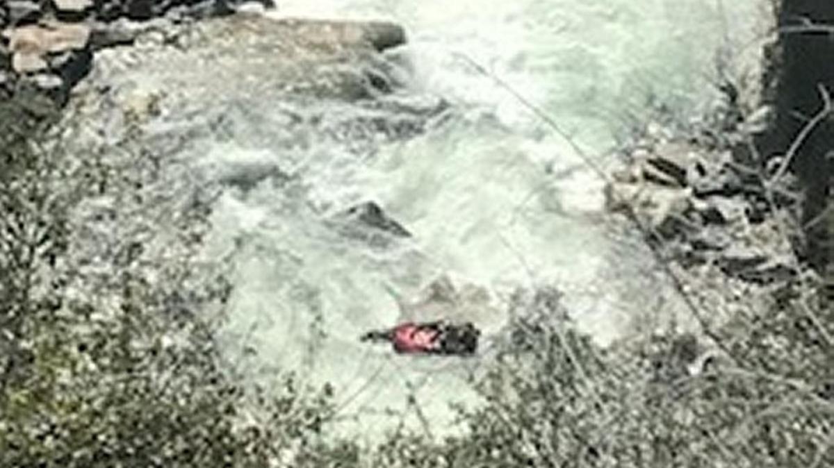 Steve Urner snapped this photo of what is reportedly the car that plunged into the Kings River.