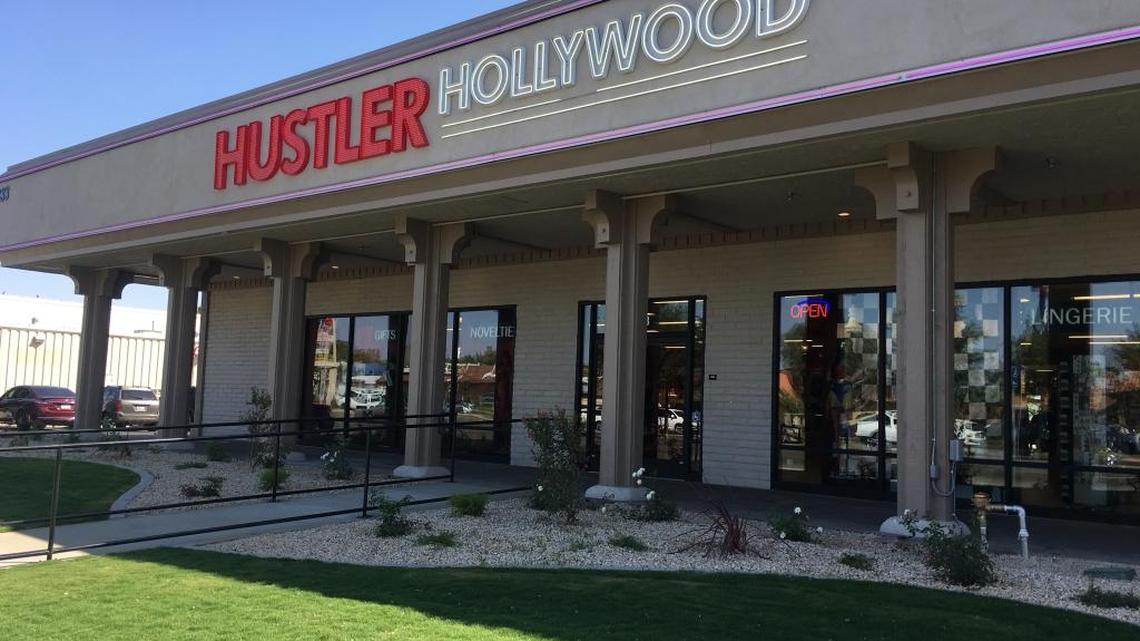The controversial adult store Hustler Hollywood opened its Fresno location on Monday, Sept. 18, 2017 in the building that once housed Silver Dollar Hofbrau.