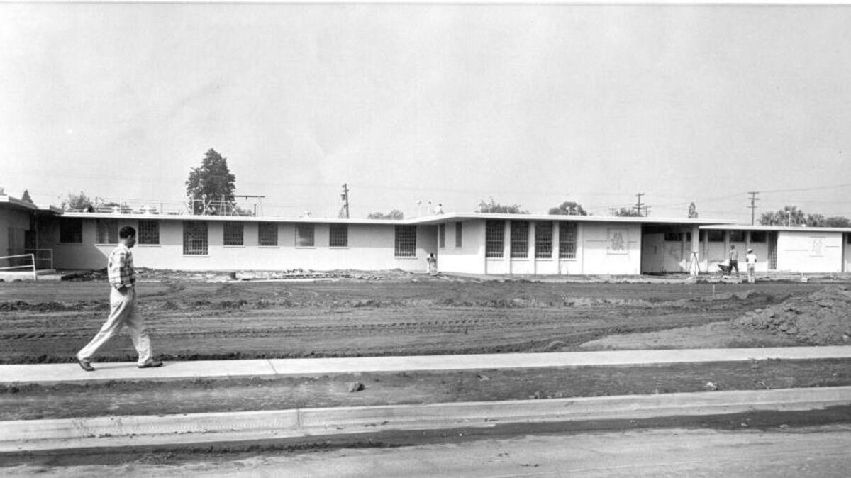 This file photo shows Fresno County’s juvenile hall at Ventura Avenue and Tenth Street as it was nearing completion in 1956. It’s been vacant since a new juvenile justice campus opened south of Fresno in 2006. The Fresno County Board of Supervisors is putting the old property, totaling about 12.6 acres, up for sale at a minimum price of $1.5 million.