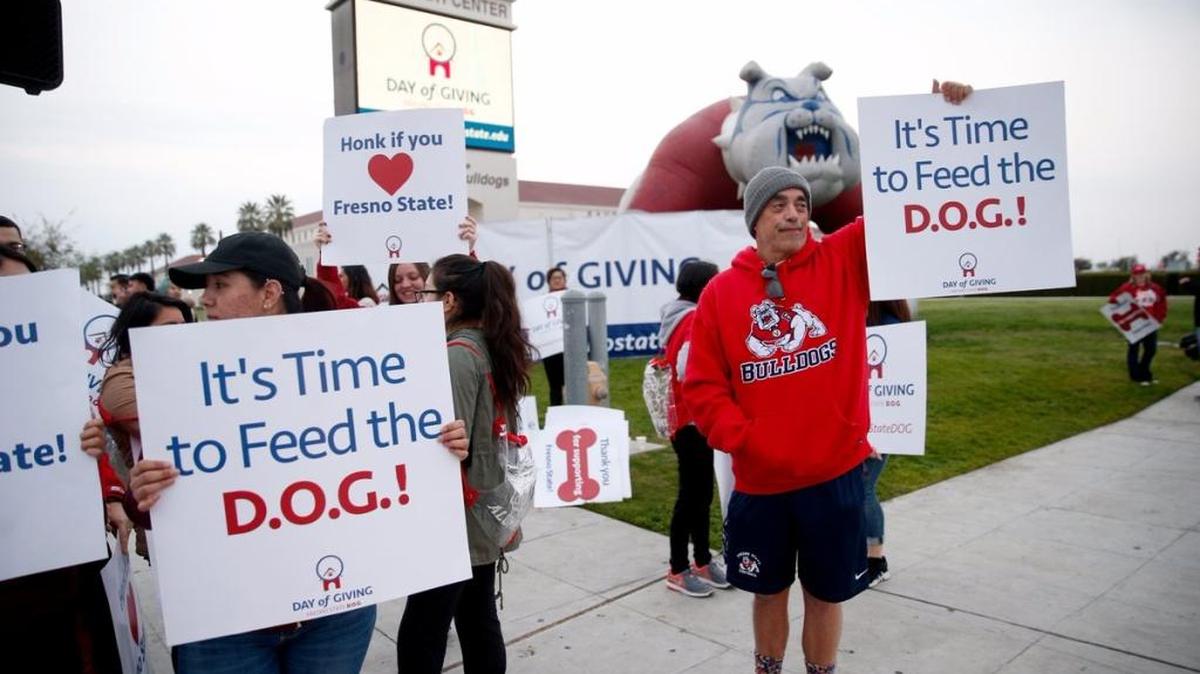 Fresno State put on a one-day fund-raising event Thursday called DOG, which stands for Day of Giving, meant to further student success.