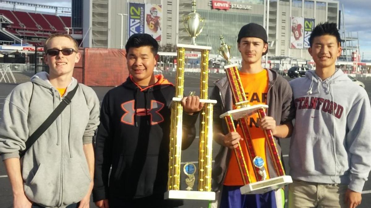 From left: David Carmona, Brett Wong, Paul Carmona and Blake Wong