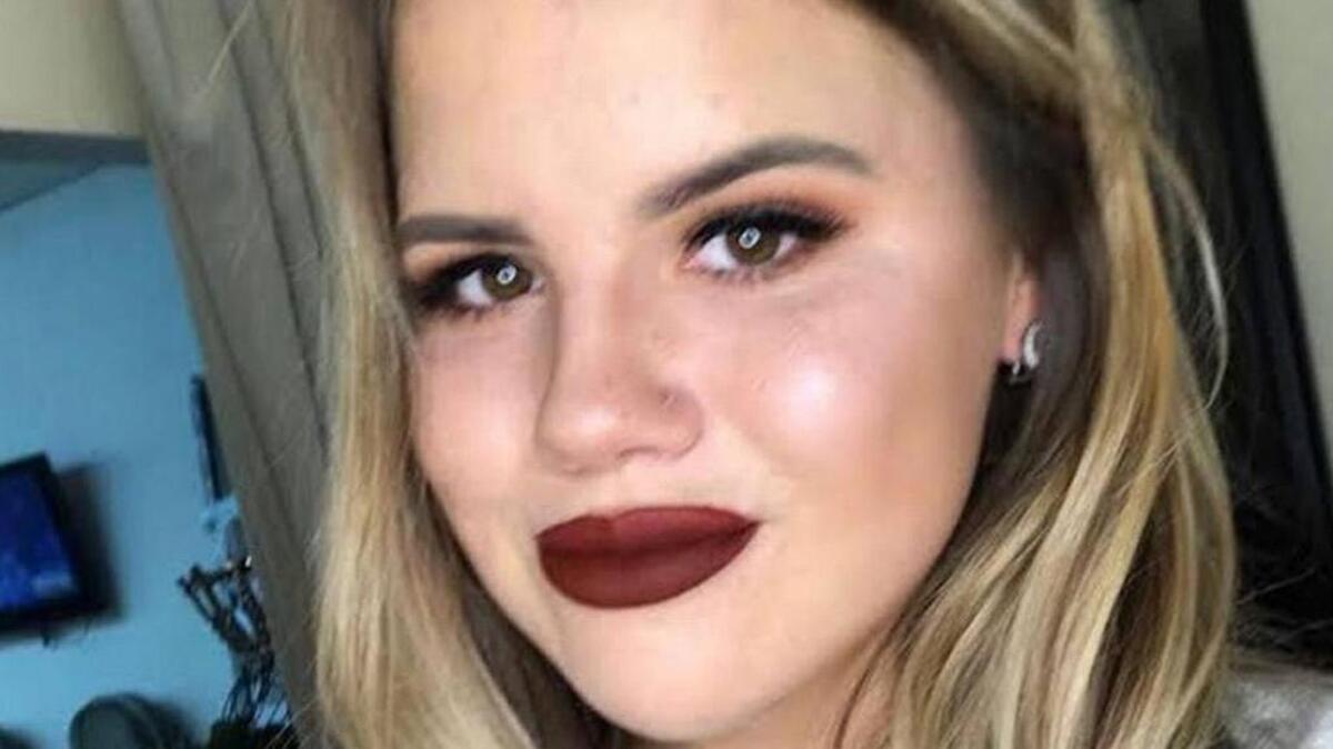 Bullard High School student Tyler Pafford poses with the nose piercing (it’s above her left nostril) that got her kicked out of class Monday, May 22, 2017.