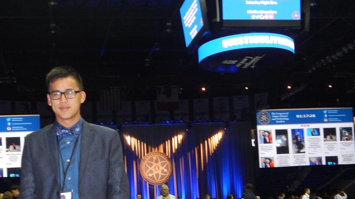
Philip Canoza, a Lemoore native and a senior at University High School, attended the Congress of Future Science and Technology Leaders in Boston from June 28-30.

