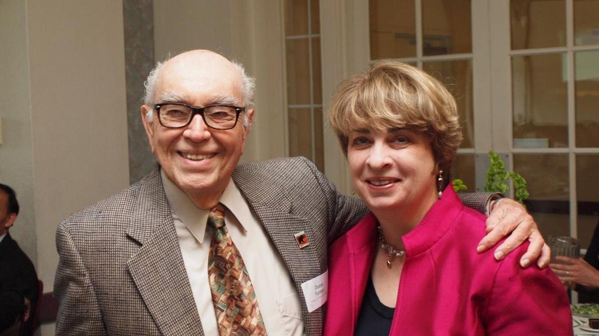Duane Furman and Madera County Office of Education Superintendent Cecilia Massetti