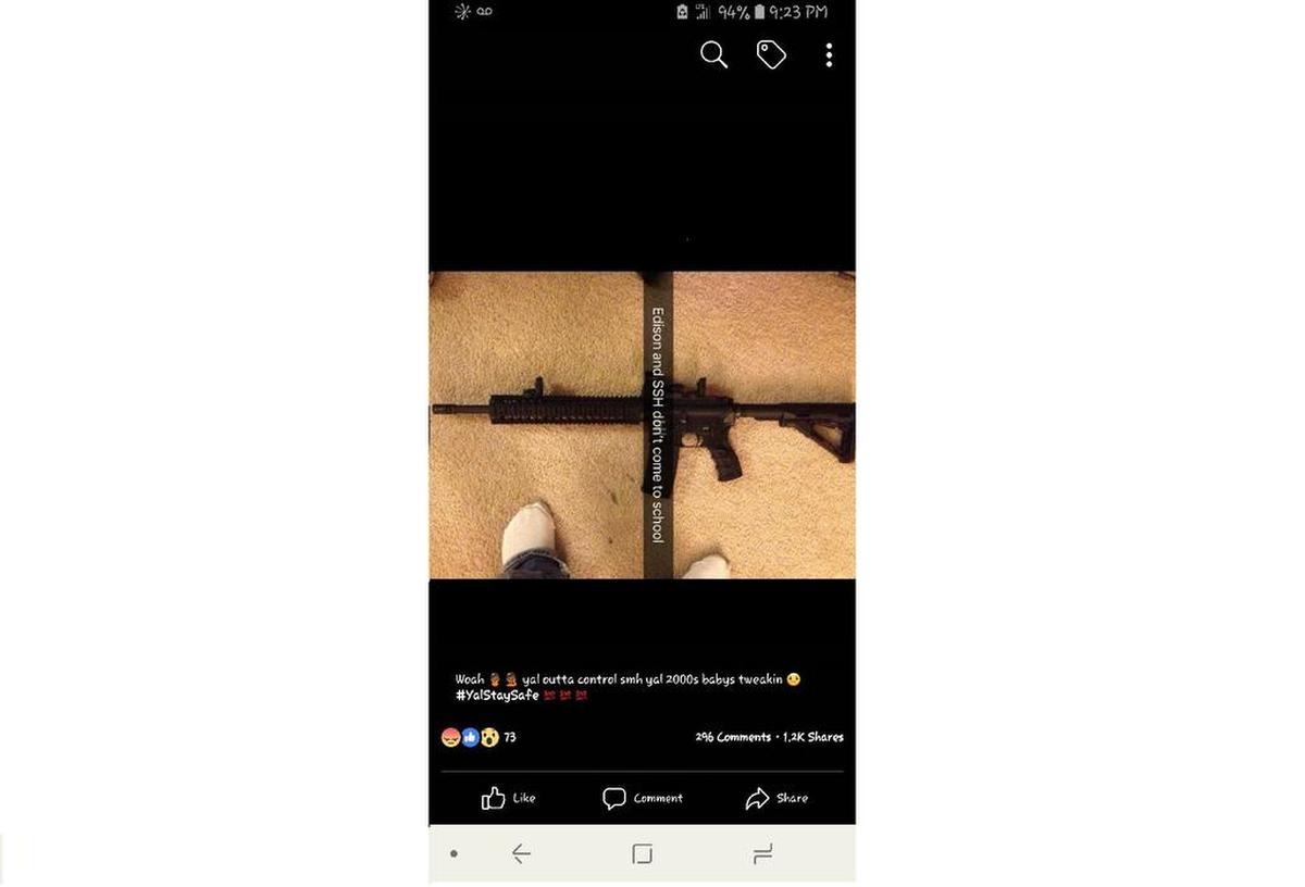 This image was shared online, making threats to Edison and Sunnyside high schools
