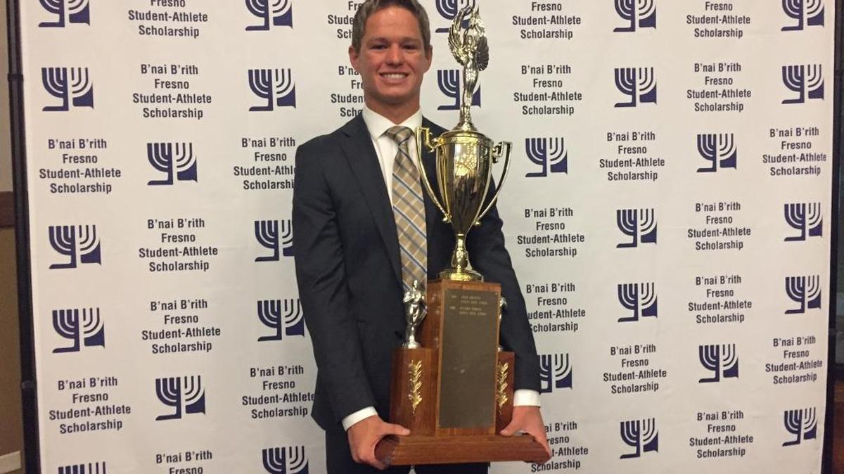 Clovis High School senior Graham Hauss was presented the 2017 B’nai B’rith Student Athlete Award at the Clovis Veterans Memorial District on Monday, May 15, 2017.