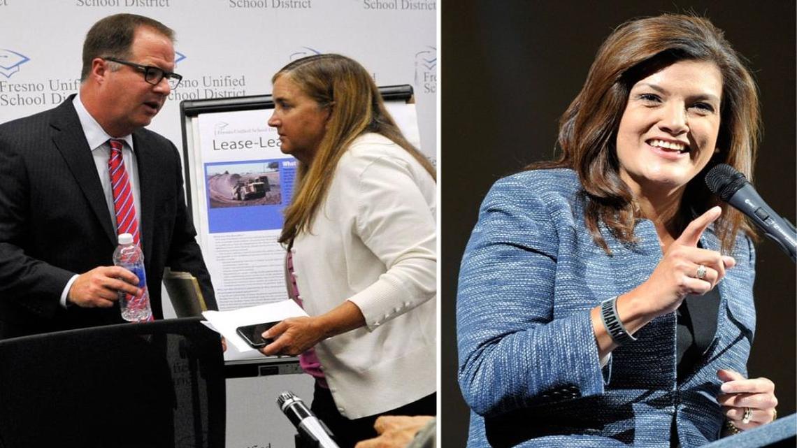 
Fresno Unified School District is considering hiring an attorney to represent (from left) Superintendent Michael Hanson, Chief Operations Officer Karin Temple and Chief Financial Officer Ruthie Quinto while the U.S. Attorney’s Office continues to probe the district’s business practices, according to sources.
