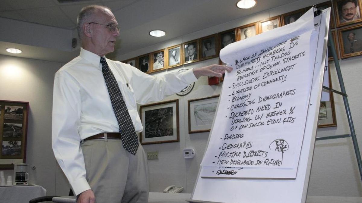 Terry Bradley, seen doing work for Yosemite Unified School District in 2012. On June 13, 2016, it was announced that Bradley, the former Clovis Unified School District superintendent and a popular Fresno-area education consultant, was censured and fined by the U.S. Securities and Exchange Commission for allegedly sharing five school districts’ private information with an advisory company while it was negotiating for the districts’ contracts.