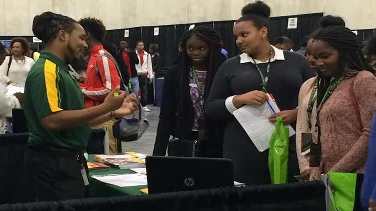 Fresno County students explore college options at Tuesday’s African American Student Leadership & Educational Conference.