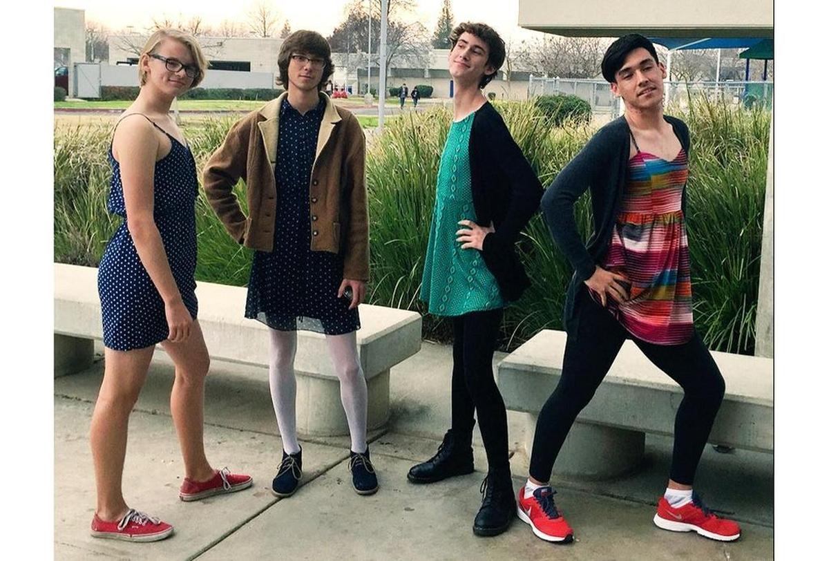 Students at Buchanan High School defied gender norms with their outfits last week after the Clovis Unified school board voted down recommendations to make the strict dress code gender equal.