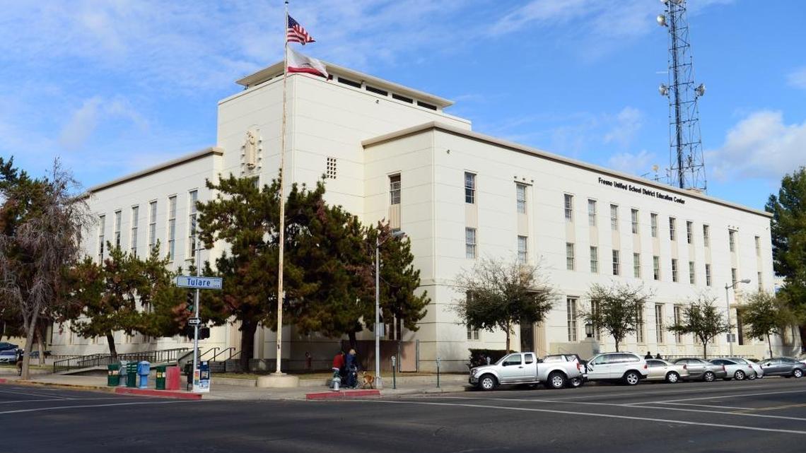 
The Fresno Unified School District office building in downtown Fresno.
