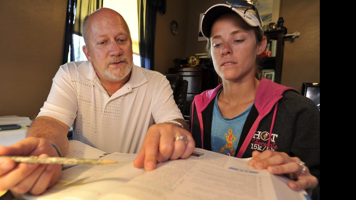 
Sanger High teacher Harlan Elrich, who’s part of a challenge to union dues scheduled for a U.S. Supreme Court hearing in the next term, mentors new Sanger teacher Catherine Michaelis-Waite.
