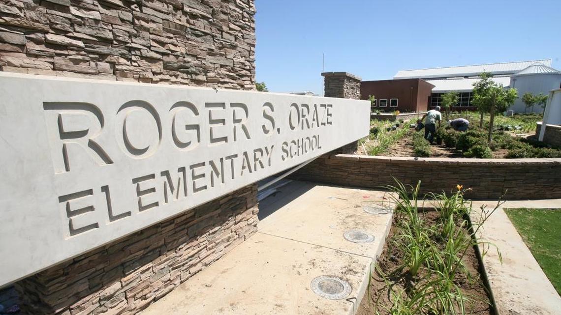 Roger S. Oraze Elementary School, at Armstrong and Dakota avenues, is one of the Clovis Unified elementary schools expected to benefit from new boundaries designed to ease crowding.