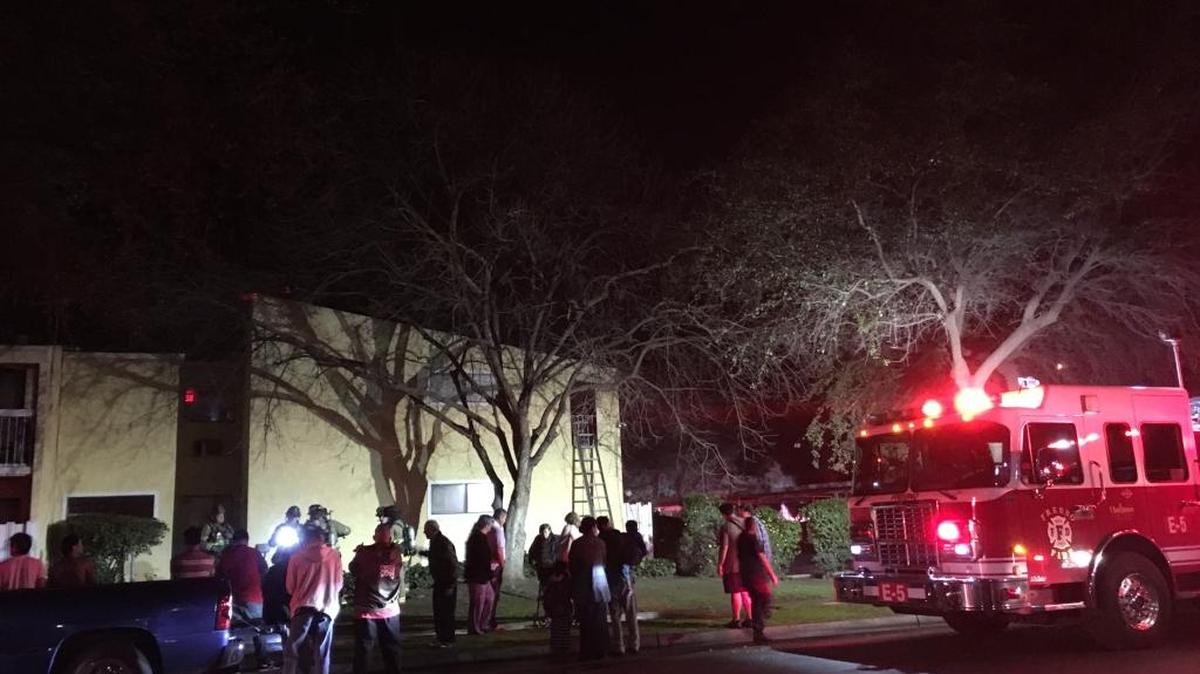 About 70 Sunnyside Glen Apartments residents evacuated after smoke spread throughout the Fresno complex on Saturday, Feb. 4, 2017.