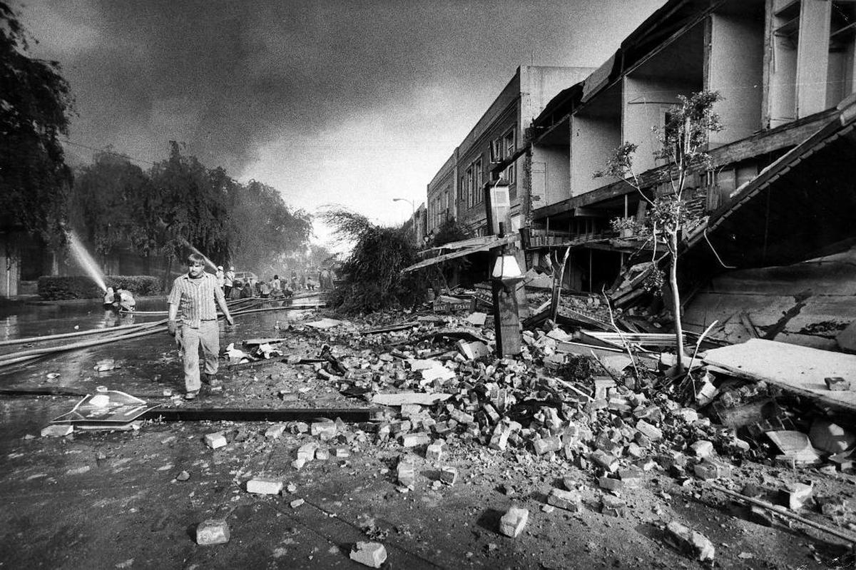 Big earthquakes are not unknown in Central California. Coalinga’s 5th Street was a scene of destruction following the 1983 quake that devestated the westside town.