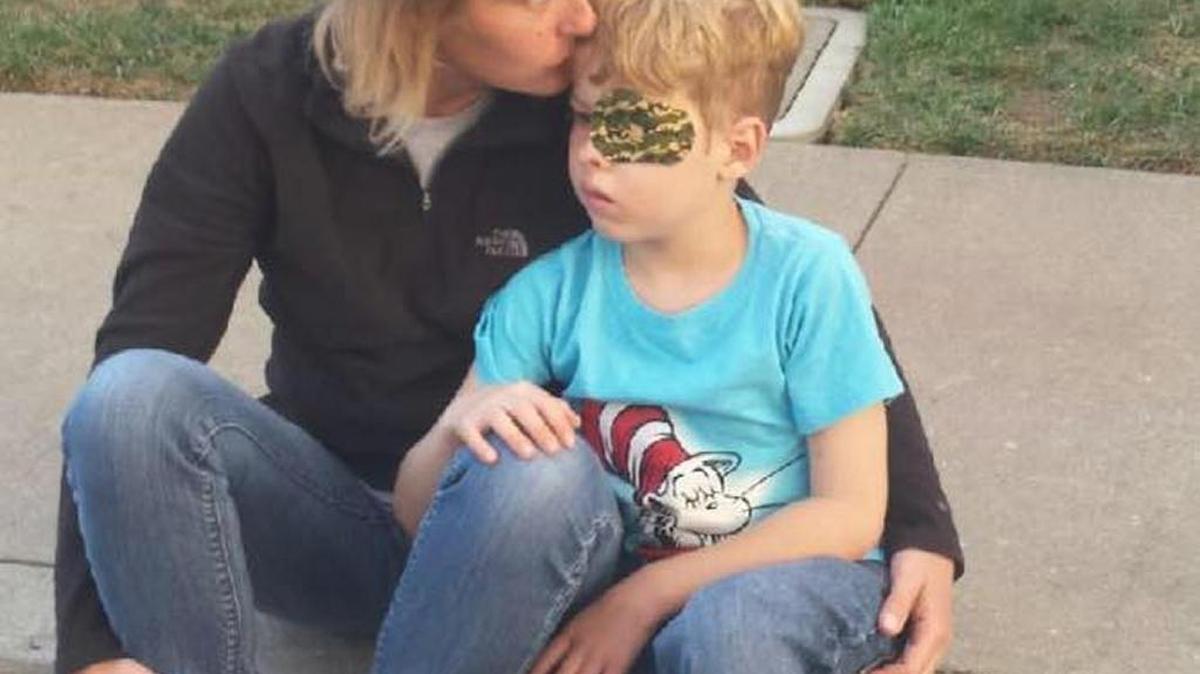 Jessica DeGrange and her son, Charlie