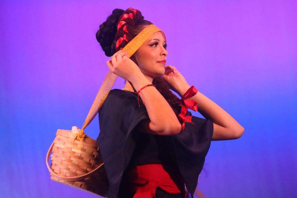 Savannah Fernández performs ‘Las Tetelcingas’ from Morelos at the Central East Danzantes de Tláloc 25th anniversary show at the Performing Arts Center on May 26, 2023.