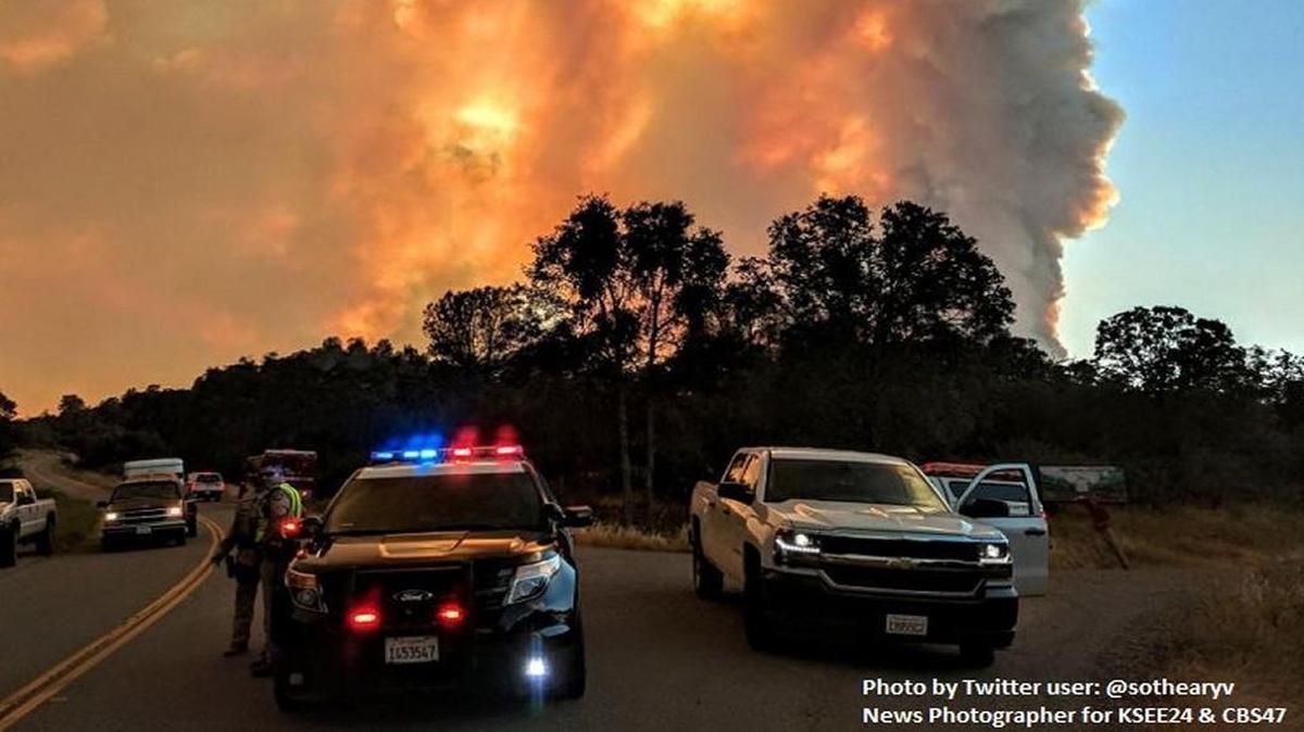 Detwiler Fire in Mariposa County prompted manditory evacuations in some areas.