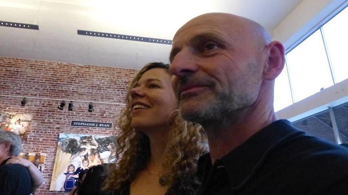 
Edward Lund with his partner, Selena Mitchell.
