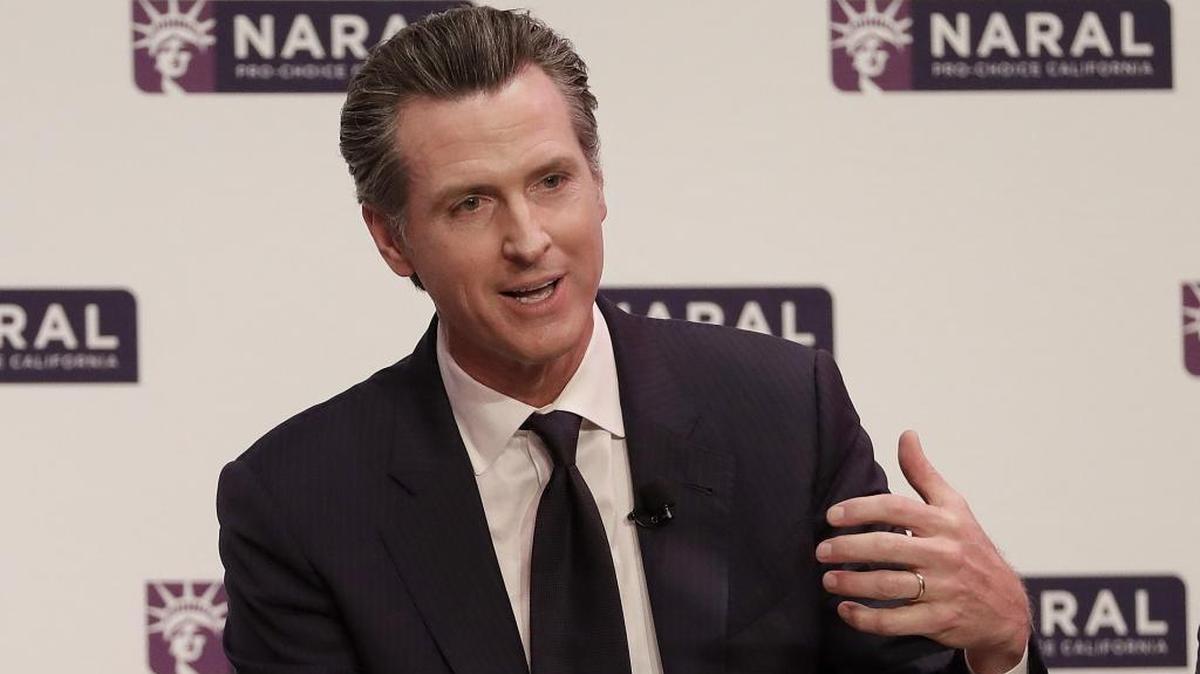 Lt. Gov. Gavin Newsom, a Democrat running for governor shown in this file photo, spoke with students about entrepreneurship and the emergence of technology in Fresno, California on Thursday, May 17, 2018.