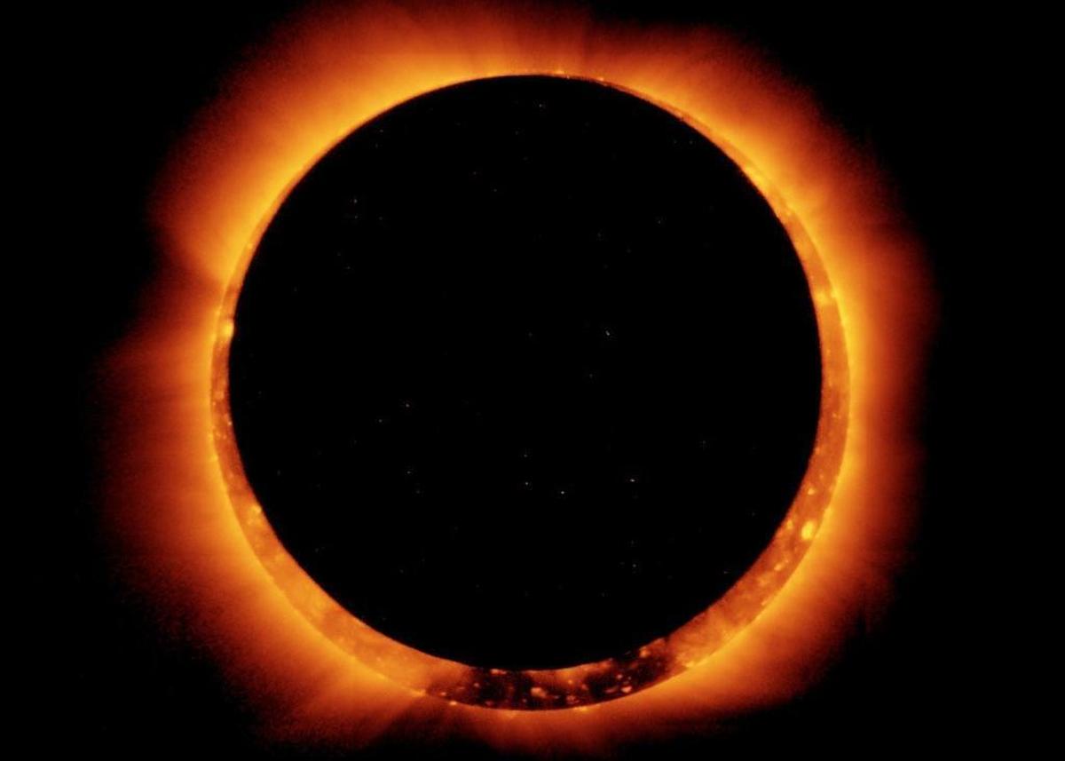 A solar eclipse.