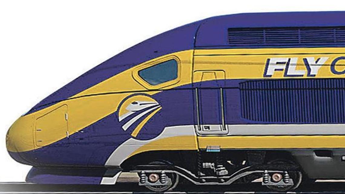 
An illustration of a California high-speed rail train.

