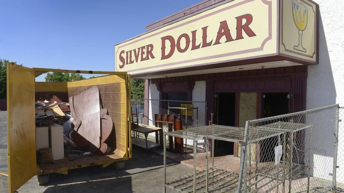 Workers have started removing items from the former Silver Dollar Hofbrau on Shaw Avenue in Fresno on Wednesday, May 18, 2016. Hustler Hollywood plans to open a store in the building at Highway 41 and Shaw Avenue.