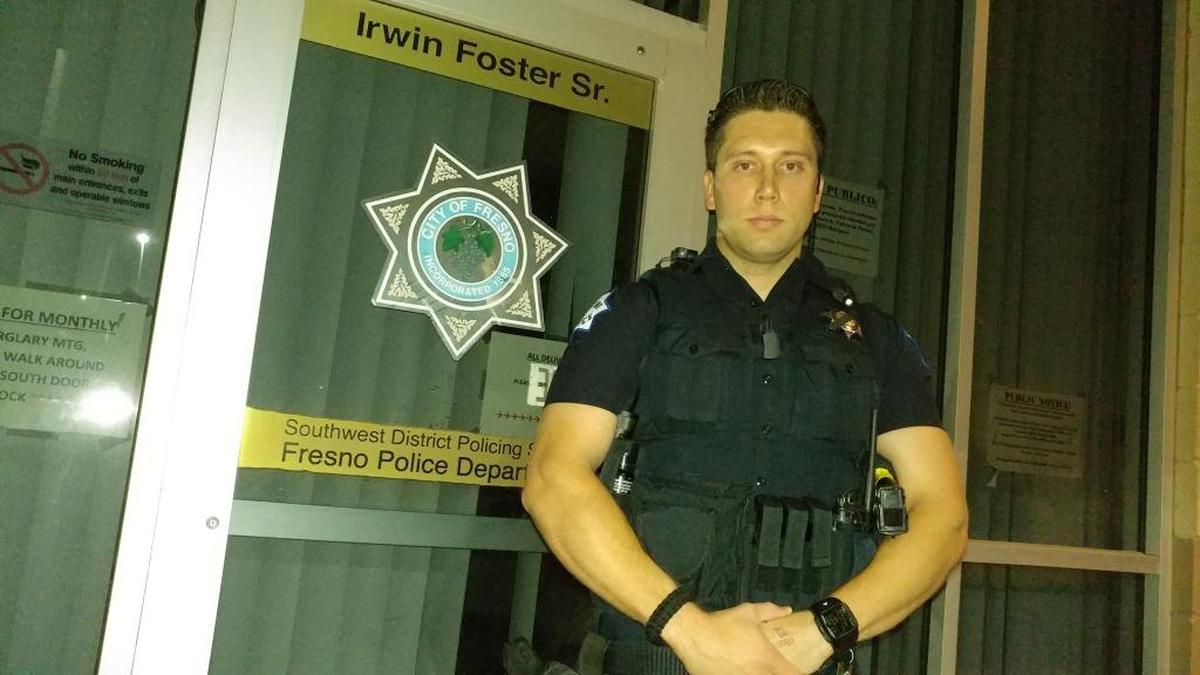 Fresno police Officer Matthew Besoyan was on patrol around 3 a.m. July 4 when he noticed smoke and flames coming from a southwest Fresno home. He notified the residents and got them out, along with residents of a home next door.