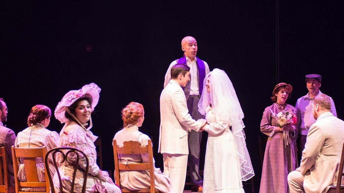 A scene from the Fresno Grand Opera production of ‘Our Town.’ Musicians have not yet been paid for the Jan. 28 and 29 production.