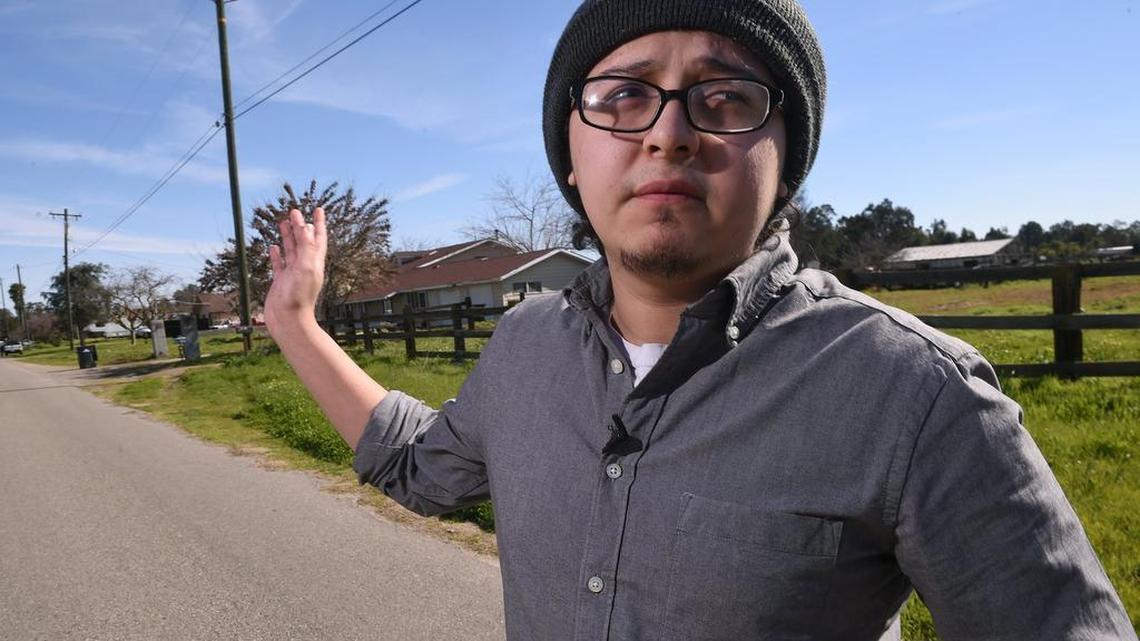 In a February 2019 photo, Aurelio Fuentes talks about finding an infant on a Madera Ranchos road while he was delivering newspapers. Fuentes contacted authorities and waited with another passerby until emergency services arrived. On Nov. 23, 2021, Fuentes suffered major injuries in a crash police say was caused by a suspected drunk driver.