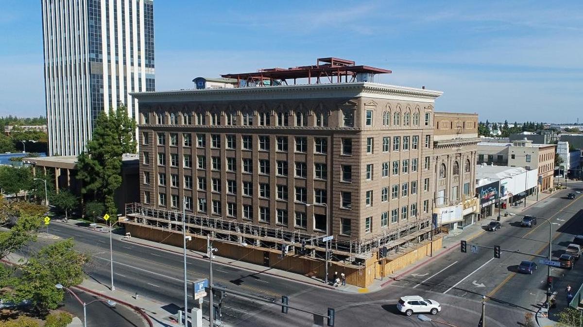 Fresno’s historic Rowell Building, photographed Monday, Sept. 25, 2017 at Tulare Street and Van Ness Avenue, could become home to the Fresno County District Attorney’s Office if the Board of Supervisors approves a 10-year, $15 million lease. It would consolidate offices now scattered in three different locations into one building. The six-story building was built in 1912 and has been undergoing renovations to prepare it for tenants.