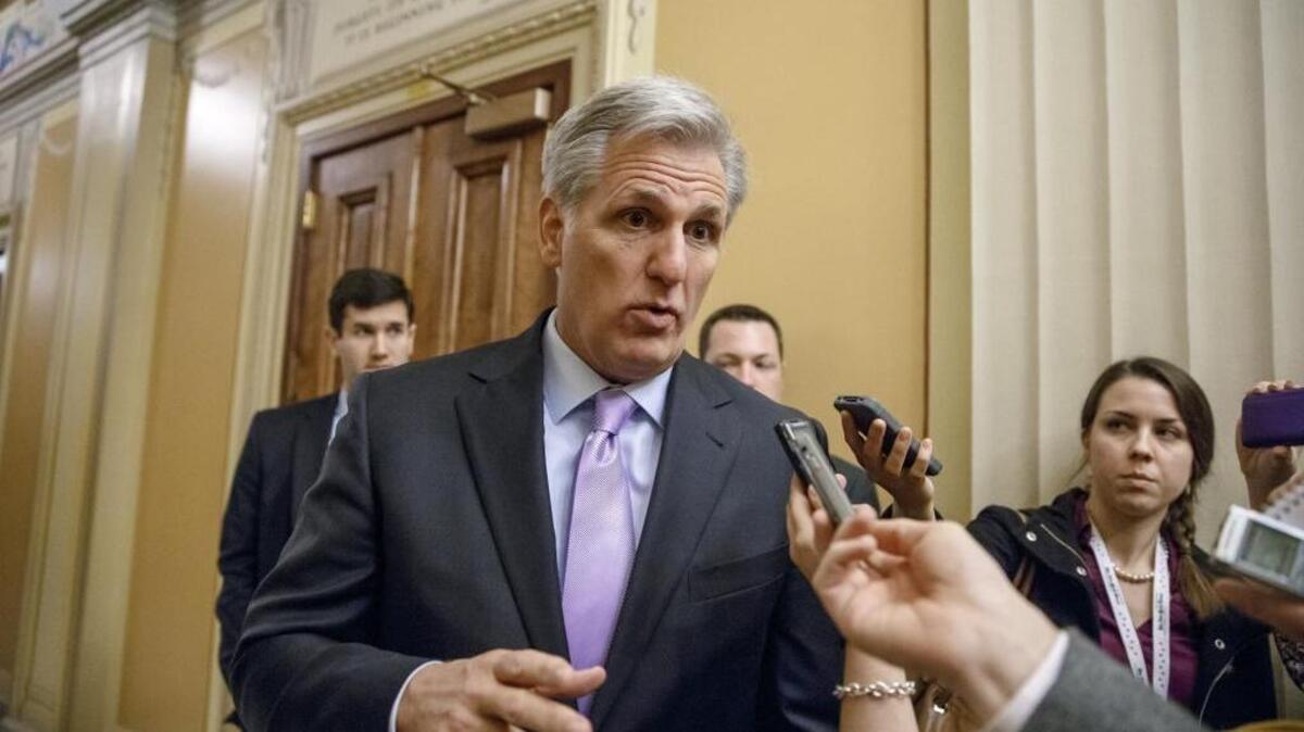
House Majority Leader Kevin McCarthy, a Bakersfield Republican, is expected to win election as the next speaker of the House.
