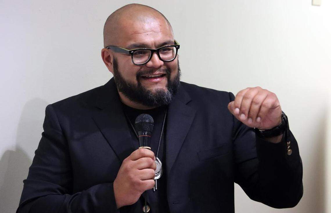 Joseph Ríos was named the sixth poet laureate for Fresno. He presented some of his poetry at the Fresno Arts Council.