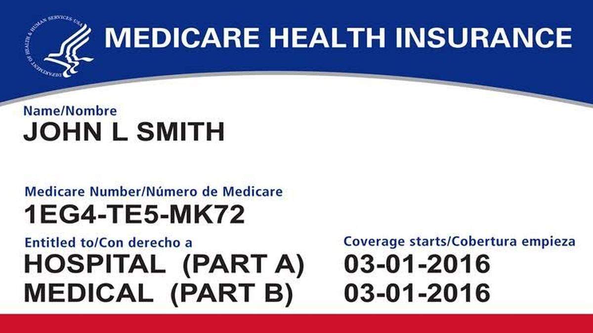 Here is an example of what the new Medicare card will look like. Recipients in Fresno County are about to receive the new cards in the mail.