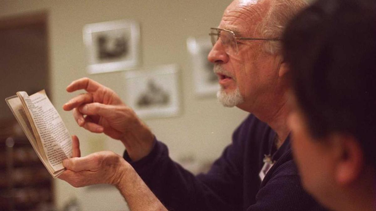 Tom Cleary prepares men at Poverello House’s resident program to take the GED.