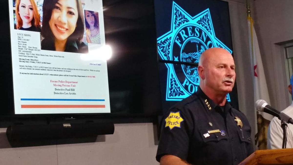 Fresno Police Chief Jerry Dyer gives an update on Lucy Xiong, 20, who suddenly went missing July 28.