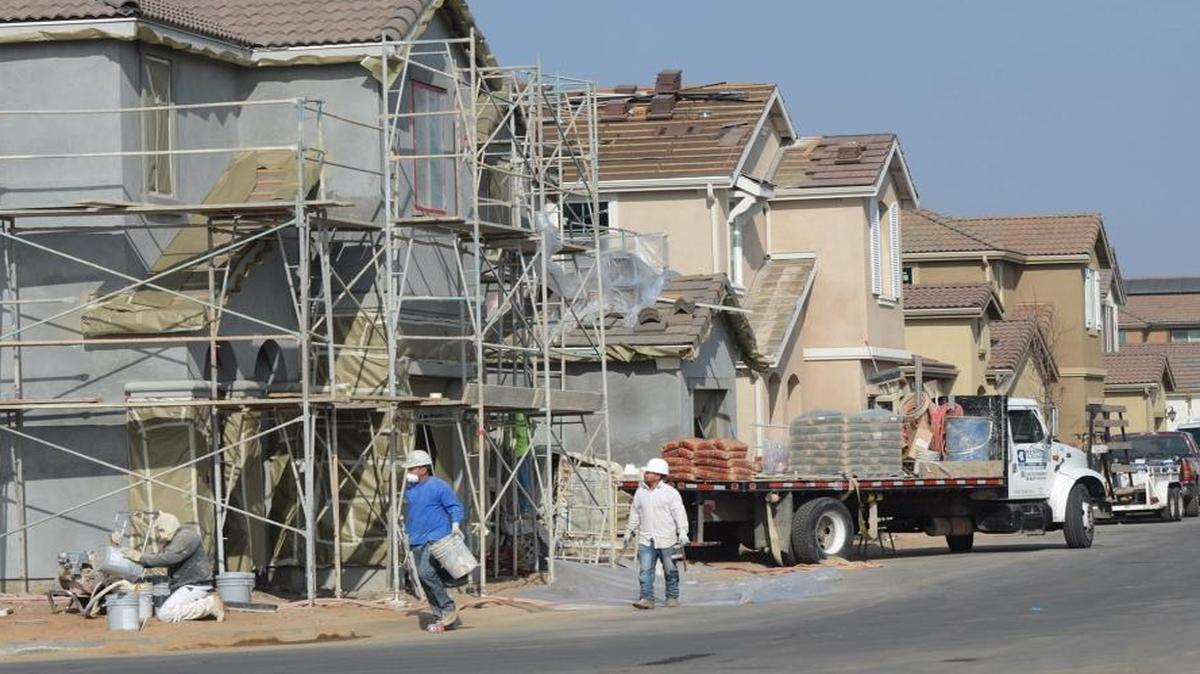 Construction is at a good pace at in this development in Clovis at the corner of Locan and Ashlan avenues in 2014.