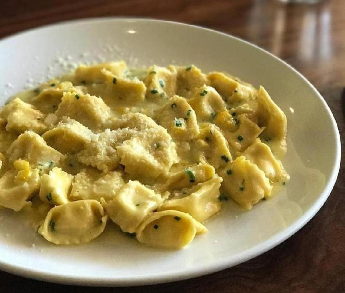 The Annex Kitchen uses Fresno State sweet corn as the filling for its agnolotti pasta. 