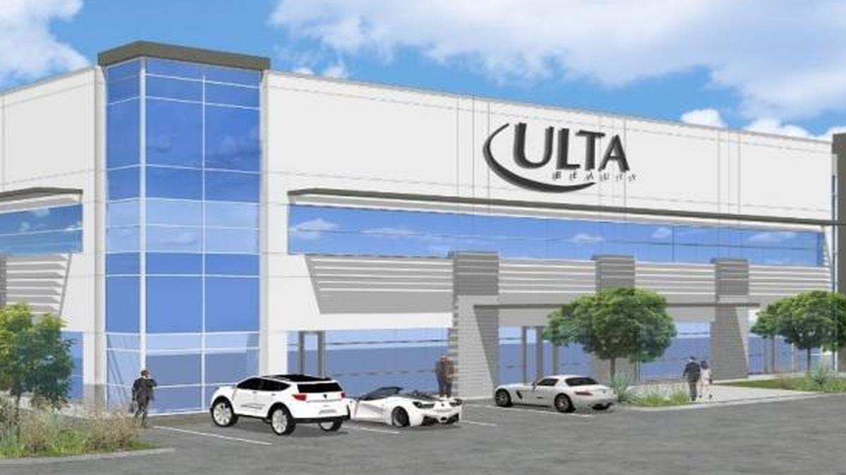 Architectural renderings of an Ulta Beauty distribution center in Fresno. The company and city announced Friday, March 10, 2017, that Fresno was chosen for the center.
